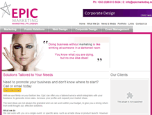 Tablet Screenshot of epicmarketing.ie
